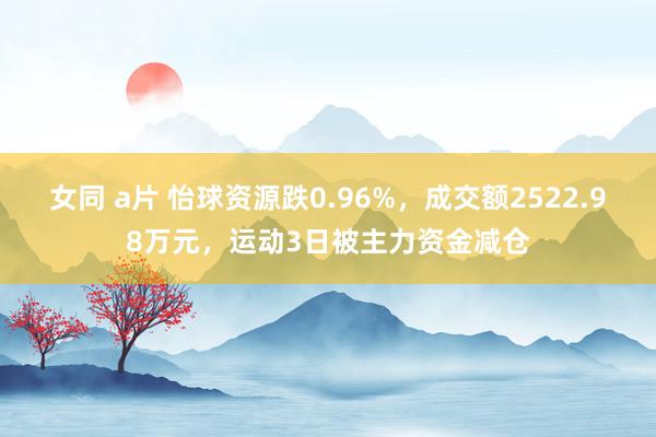 女同 a片 怡球资源跌0.96%，成交额2522.98万元，运动3日被主力资金减仓