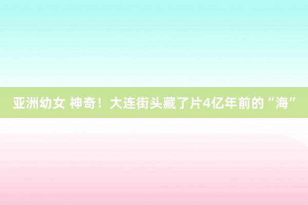 亚洲幼女 神奇！大连街头藏了片4亿年前的“海”