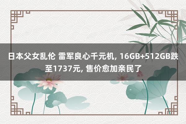 日本父女乱伦 雷军良心千元机， 16GB+512GB跌至1737元， 售价愈加亲民了